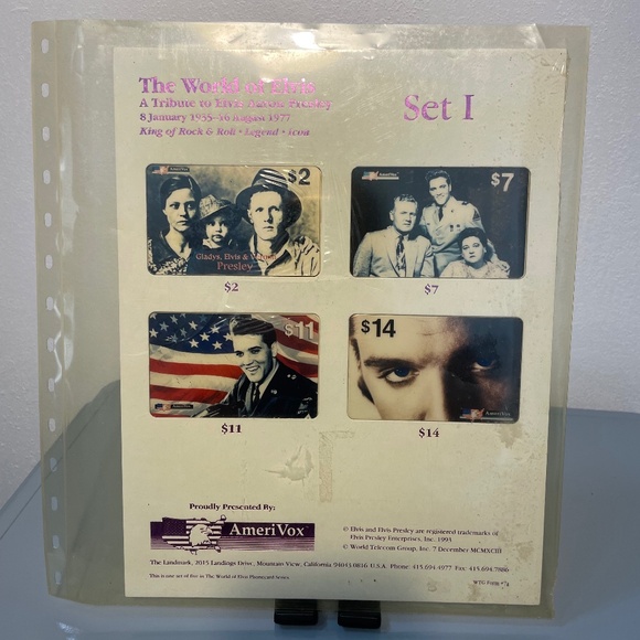 ELVIS Tribute Set of 5 Official Cards - Picture 2 of 10